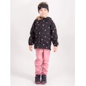 Laste peapael, fliis, black flowers