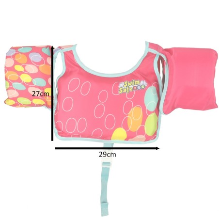 Vahtvest ujumisvarrukatega ujumisvest lastele 3-6 aastat 19-30 kg BESTWAY 32174 roosa