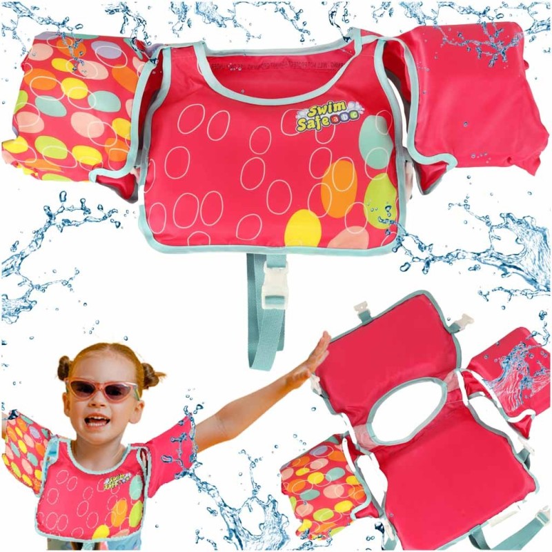 Vahtvest ujumisvarrukatega ujumisvest lastele 3-6 aastat 19-30 kg BESTWAY 32174 roosa