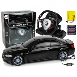 Kaugjuhitav BMW M3 must 2,4G pilootrooli 1:18...