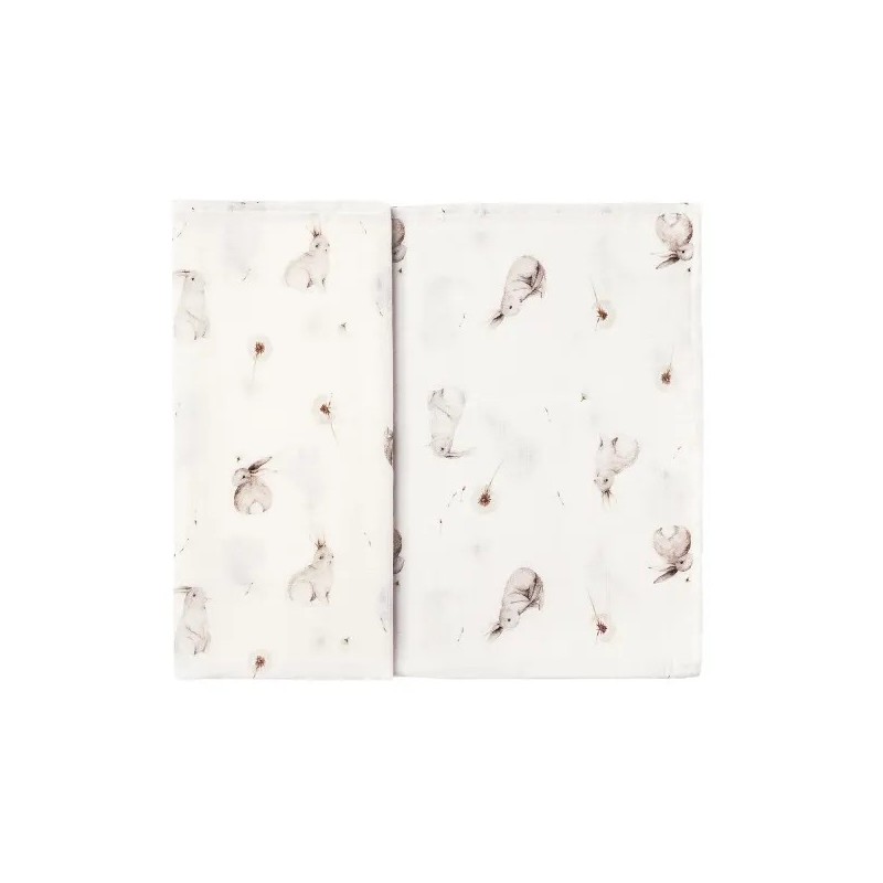 Bambus lapp 70x70 cm, bunnies
