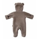 Meriinovillast fliis beebi kombinesoon - taupe - suurus: 0-3 kuud