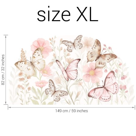 Seinakleebis liblikad XL-suurus