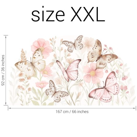 Seinakleebis liblikad XXL-suurus