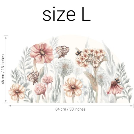 Seinakleebis wildflowers suurus-L