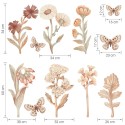 Seinakleebis flowers boho l
