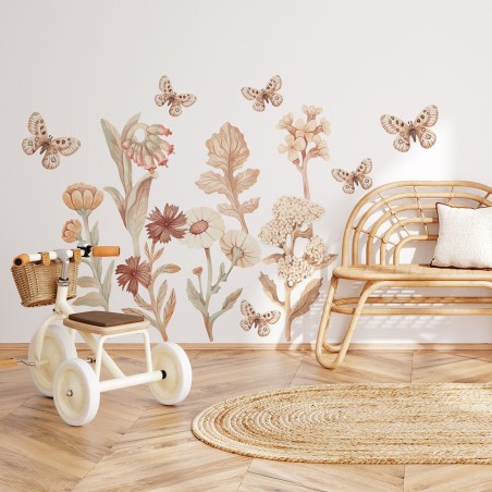 Seinakleebis flowers boho l