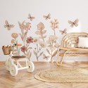 Seinakleebis flowers boho l
