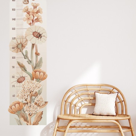 Seinakleebis mõõdupuu flowers boho