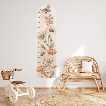 Seinakleebis mõõdupuu flowers boho