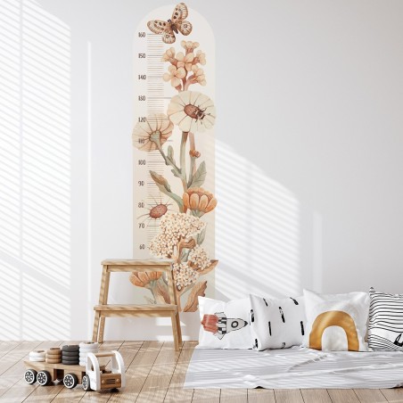 Seinakleebis mõõdupuu flowers boho