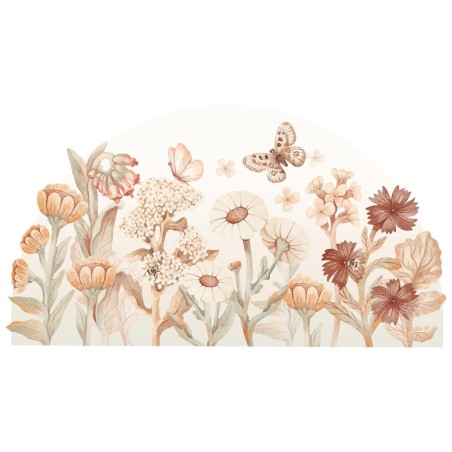 Seinakleebis flowers boho suurus-L