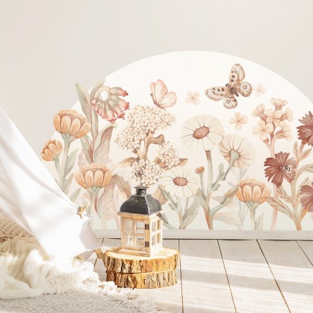 Seinakleebis flowers boho suurus-XL