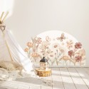 Seinakleebis flowers boho suurus-XL
