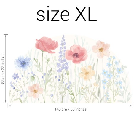 Seinakleebis spring garden suurus-XL