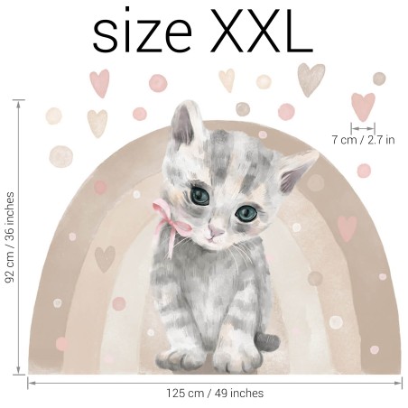 Seinakleebis kass XXL-suurus