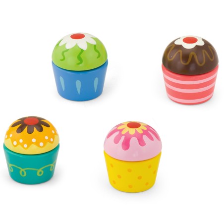 Puidust muffinid 4 tk