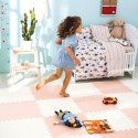 Ricokids suur puslematt 60x60 cm 4 tk. virsik ja valge