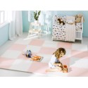 Ricokids suur puslematt 60x60 cm 4 tk. virsik ja valge