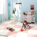 Ricokids suur puslematt 60x60 cm 4 tk. virsik ja valge