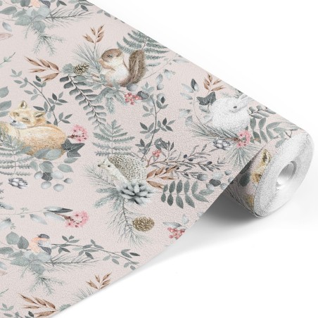 Tapeet woodland pink