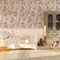 Tapeet woodland pink