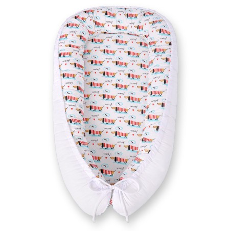 Beebipesa kahepoolne Premium Cocoon väikelastele - doggies