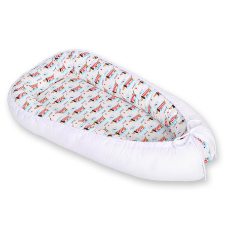 Beebipesa kahepoolne Premium Cocoon väikelastele - doggies
