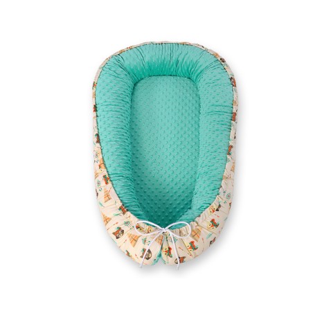 Beebipesa kahepoolne Premium Cocoon väikelastele minky-teepee