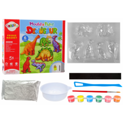 DIY maalikomplekt dinosauruste kipsmagnetid