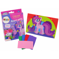 DIY värviline mosaiik poni kleepimis komplekt