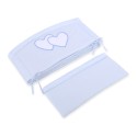 Võrevoodi voodipehmendus XXL - Hanging Hearts sinine