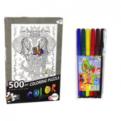 Colors Puzzle 500 Elephant