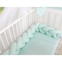 Punutud voodipehmendus 180 cm- mint