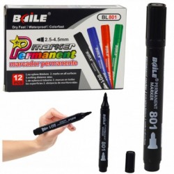 Püsimarker Veekindel must 2,5-4,5 mm