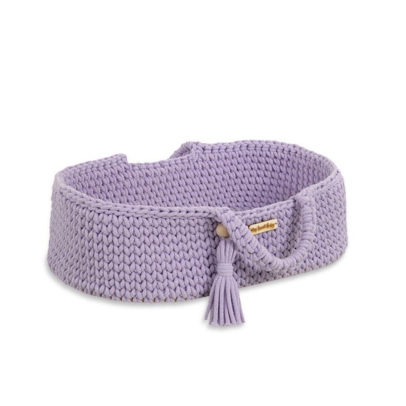 Nukkudele Moosese korv BOHO puuvill  - lilla