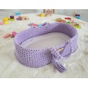 Nukkudele Moosese korv BOHO puuvill  - lilla