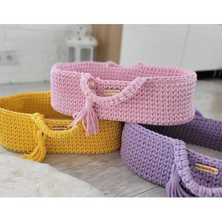 Nukkudele Moosese korv BOHO puuvill  - lilla