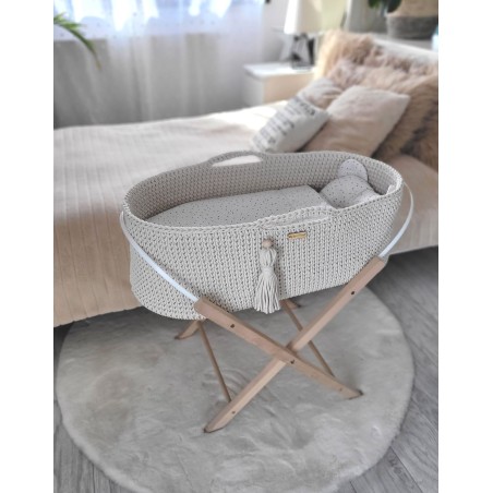 Moosese korv BOHO Käsitsi valmistatud alusega - kreem