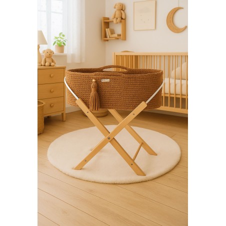 Moosese korv BOHO Käsitsi valmistatud alusega - karamell