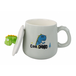 Dinosaurussinine keraamiline kruus, kaas,...