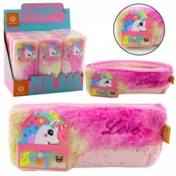 Plush ükssarviku pliiatsiümbris läikivate...