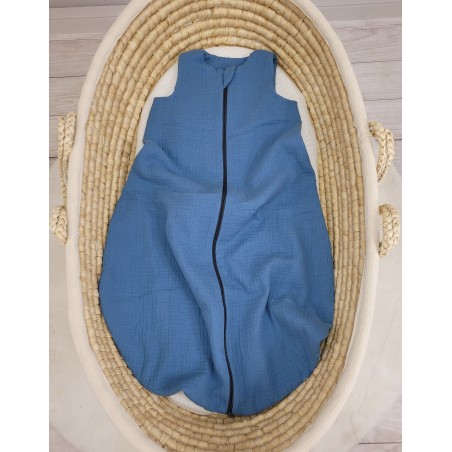 Muslin beebi magamiskott 6-12 kuud M suveks TOG 1.0 - pastelne sinine