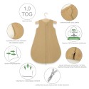 Muslin beebi magamiskott 0-6 kuud S suveks TOG 1.0 - kaamel
