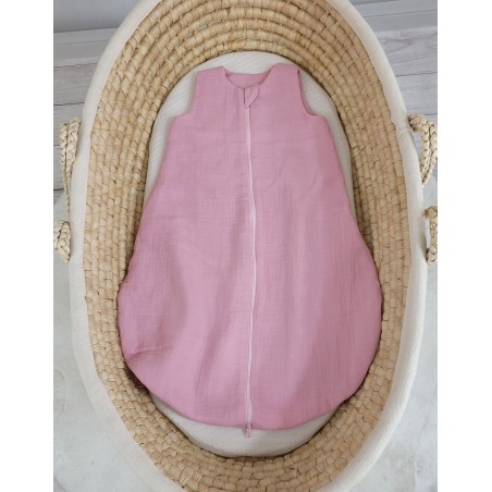 Muslin beebi magamiskott 0-6 kuud S suveks TOG 1.0 - pastelne roosa