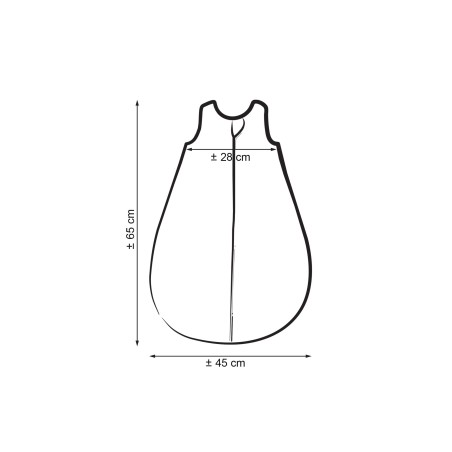 Muslin beebi magamiskott 0-6 kuud S suveks TOG 1.0 - pastelne roosa