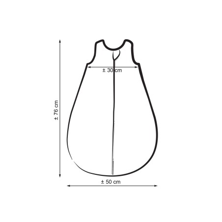 Muslin beebi magamiskott 6-12 kuud M suveks TOG 1.0 - metsaroheline