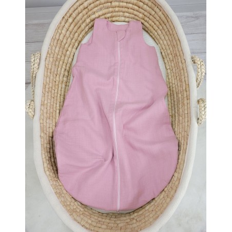 Muslin beebi magamiskott 6-12 kuud M suveks TOG 1.0 - pastelne roosa