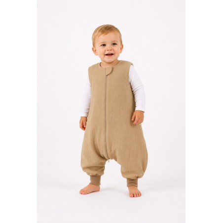 Muslin beebi magamiskott jalgadega L 9-24 kuud suveks TOG 1.0 - kaamel