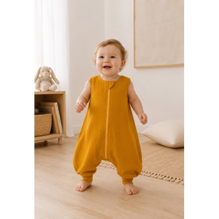 Muslin beebi magamiskott jalgadega XL 2-4 aastat suveks TOG 1.0 - meekollane
